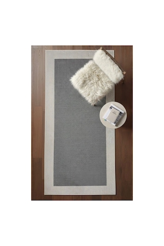 Lüx Leke Tutmaz Sisal Makine Halısı-mutfak Halısı-koridor Halısı Açık Gri - Antrasit 832426808 Açık Gri - Antrasit