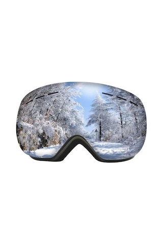 Schulzz UV400 Korumalı Antisis Özellikli 3 Katmanlı Aynalı Snowboard Kaya Gümüş