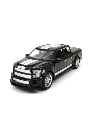 Ford Pickup 1:22 Ölçek Metal Siyah - Sesli, Işıklı Ve Çek Bırak Off-road Oyuncak Arazi Aracı Çok Renkli