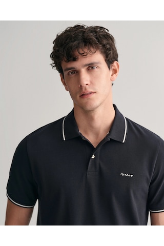 Gant Erkek Pike Polo T-shirt Regular Fit Siyah