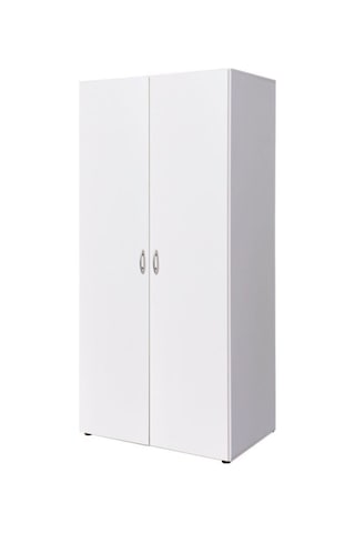 Giyinme Dolabı - Çok Amaçlı Dolap - Gardırop 80 Cm Beyaz