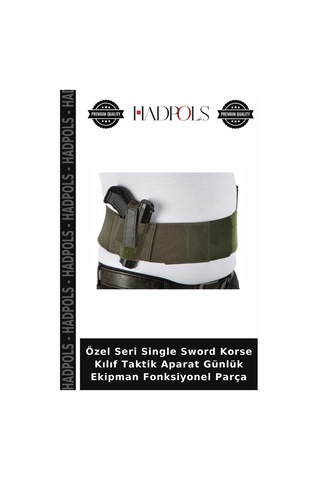 Hadpols Özel Seri Single Sword Korse Kılıf Taktik Aparat Günlük Ekipman Fonksiyonel Parça Çok Renkli