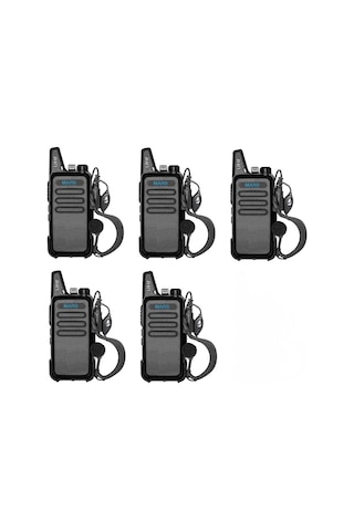 5li Pmr 446 Türkçe Konuşan El Telsizi Yeni Tasarım Type-c Şarjlı Mars Kulaklık li Set