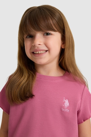 U.s. Polo Assn. Kız Çocuk Fuşya Tişört Basic 50325610-vr023 Fusya