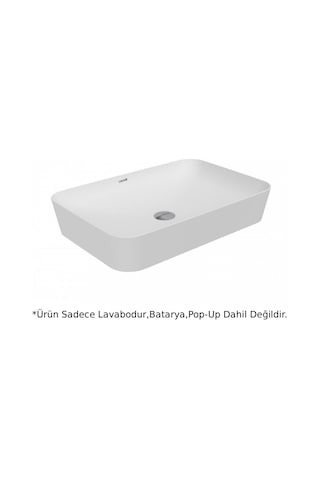 Creavit Ul060 Ultra Dikdörtgen Çanak Lavabo Mat Beyaz 60 CM