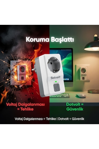 Dotvolt 1070321 Surge 1'li Akım Koruma Prizi-1050j 0