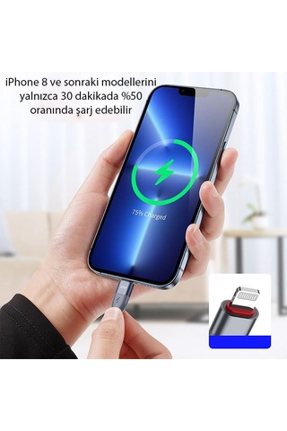 Duzzona A1 20w Type-c To Apple iPhone Uyumlu Lightning Ultra Hızlı Şarj Ve Data Kablosu 1m