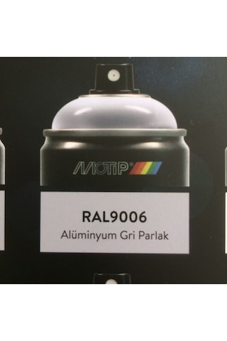 Motip Carat 400 ML Sprey Boya Alüminyum Gri Parlak Boya Ral 9006