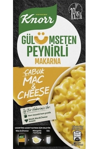Knorr Çabuk Mac and Cheese Peynirli Makarna 212 G