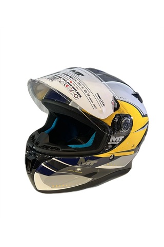 Mt Helmets Targo S Outside C3 Kapalı Motosiklet Kaskı Parlak Sarı