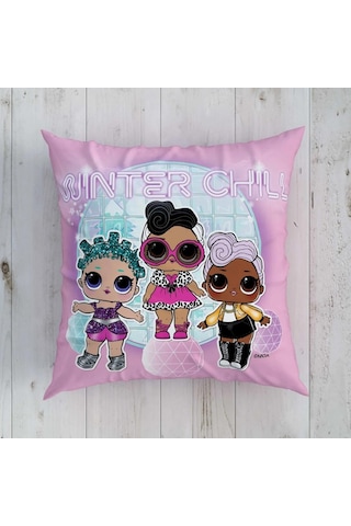 Taç Lisanslı Kırlent Lol Surprise Winter Chill 40x40