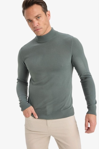 Defacto Slim Fit Dar Kesim Balıkçı Yaka Basic Düz Triko Kazak R1127az25wnkh412 Haki
