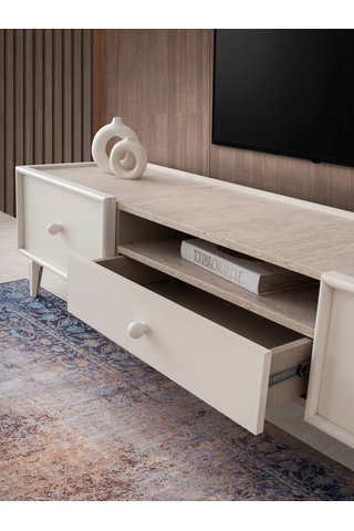 Petra Çekmeceli Tv Sehpası 180x48x45 Bej