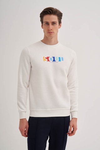 Cazador 3 İplik Şardonlu Sweatshirt 5161 Beyaz 001