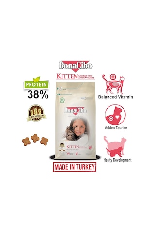 Kitten Tavuk Hamsi Yavru Kedi Maması 1,5 Kg