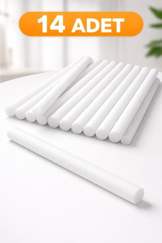 Koltuk Örtüsü Kaydırmaz Sünger Çubuk 14 Adet 35 Cm Koltuk Kılıfı Sabitleyici 3+3+1+1 Uygun Beyaz