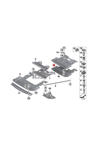 Bmw 5 Serisi F10 Motor Alt Muhafazası (keçe) 51757185113