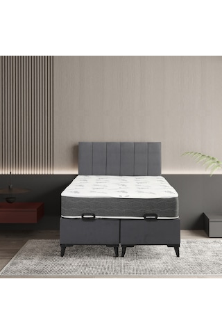 120x200 Baza Comfort Yatak Haki Başlık 3'lü Set Konuma Özel Teslimat