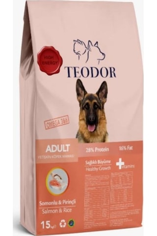 Somonlu Köpek Maması %28 Protein %16 Yağ Yetişkin Köpekler İçin Tam Ve Dengeli Beslenme