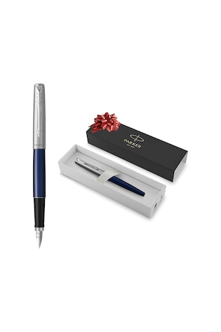 Parker Jotter Mavi Krom Tasarımlı Dolma Kalem, Orta Kalınlıkta Uç Diğer