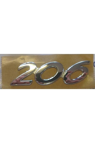 206 Yazısı Peugeot 206 Yazısı Arka Monogram Yazı 206