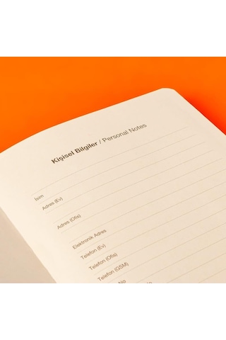 Kişiye Özel Çiçek Çerçeve Tasarımlı Defter Beyaz