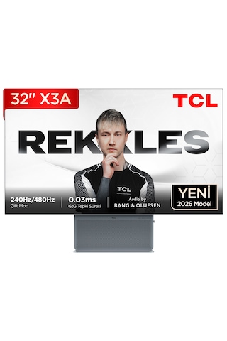 Tcl 32x3a 31,5 İnç 4k Oled Oyuncu Monitörü, Uhd 240 Hz / Fhd 480 Hz, 0,03 Ms Gtg, Hdr True Black 400, Freesync Premium Pro