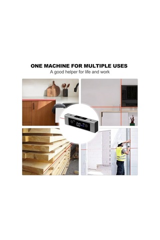 Pazly Şarj Edilebilir Ahşap Ve Dekorasyon Açı Ölçer - Dijital Lazer Eğim Ölçüm Cihazı