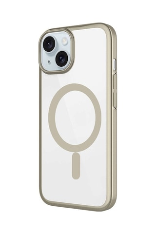 Apple Uyumlu iPhone 15 Kılıf Wireless Şarj Özellikli Sert Pc Mat Riksos Magsafe Kılıf
