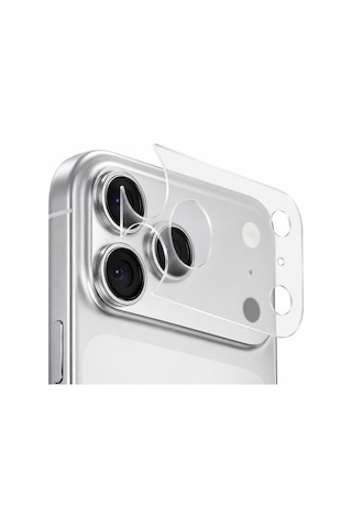İphone 18 Pro Max Uyumlu Görünmez Darbe Emici Lens Modülü Koruma Filmi
