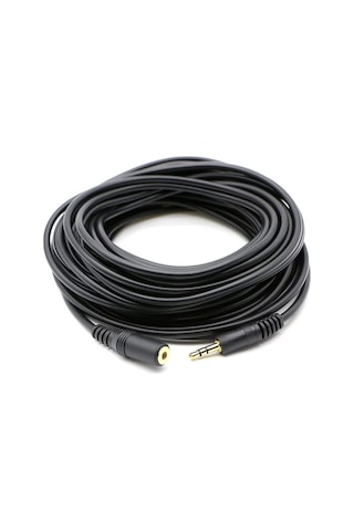 3.5mm Stereo Dişi Erkek Kablo Stereo Audio Ses Uzatma Kablosu 10m