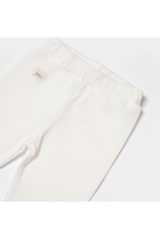 Bibaby Organik Pantolon Waffle Smile Ekru-11302 Ekru