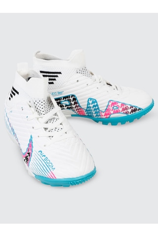 Civil Sport Erkek Çocuk Halı Saha Ayakkabı 31-35 Numara Beyaz-turkuaz Beyaz-turkuaz Beyaz - Turkuaz