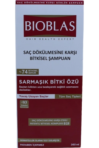 Bıoblas Sarmaşık Bitki Özü Saç Dökülmesine Karşı Şampuan 360 ML