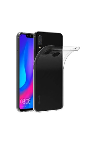 Huawei P Smart 2019 Kilif Seffaf Silikon Kamera Korumali 3D Tipal 390478203