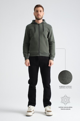 Shooter Sportswear Shooter Erkek Kışlık Eşofman Takımı Luxe Regular Kapüşonlu Füme