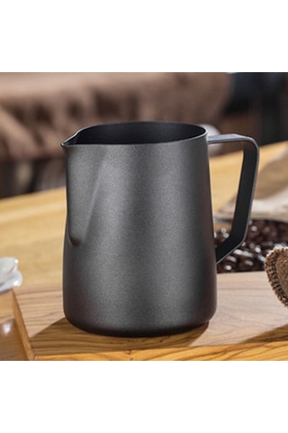 Paslanmaz Çelik Süt Köpürtme Sürahi Fincan Aracı Zanaat Kahve Moka Süt Köpürtme Kahve Aracı Aurumen 350 Ml