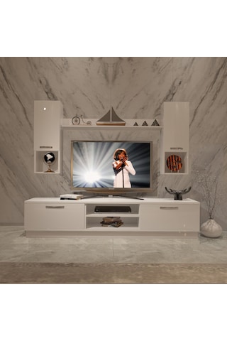 Decoraktiv Eko 5dab Mdf Dvd Tv Ünitesi Tv Sehpası Beyaz