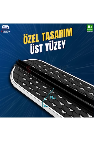 S-dizayn Vw Transporter T6.1 Kısa Şase Diamond Krom Yan Basamak 213 Cm 2019-2025 A+ Kalite
