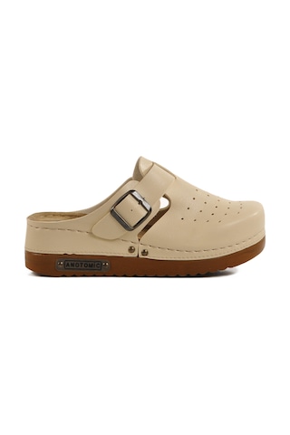 Bej Anatomik Unisex Sabo Terlik 07-008 G Bej