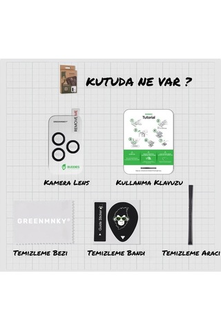 Buddıes Apple Uyumlu iPhone 14 Pro / 14 Pro Max Kamera Lens Koruyucu Black Siyah