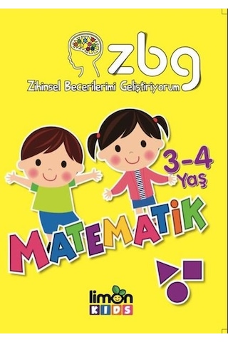 Matematik 3-4 Yaş-Zihinsel Becerilerimi Geliştiriyorum- Limonkids