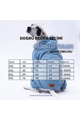 Kırmızı Kürklü Orta Büyük Tulum Yağmurluk Köpek Kıyafeti Köpek Yağmurluğu 18-40 Kg Arası Orta Büyük Irklar