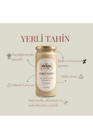 Meram Helva 1946 Yerli Taş Değirmen Tahin 450 G