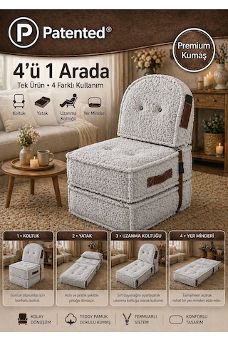 Viscolog Comfy Premium Teddy Kumaşlı Fermuarlı Legom Çocuk Koltuğu Aktivite Ve Yer Minderi Seti 50x50 70cm Gri
