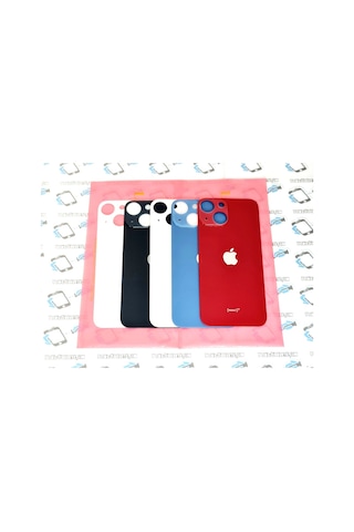 Apple Uyumlu iPhone 13 Mini Arka Pil Batarya Kapağı (Cam)