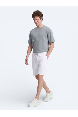 Kip Gri Düz T-shirt