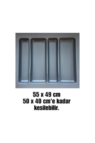 Çekmece Içi Kepçelik Düzenleyici 55x49 Cm 36.5x40 Cm Kadar Kesilebilir Çok Renkli