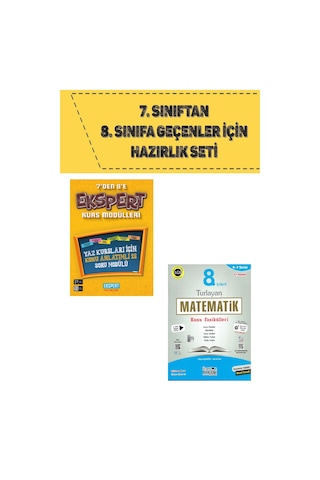 7 Den 8 E Geçenler İçin Yaz Kurs Modülü + 8.sınıf Turlayan Matematik Konu Anlatımlı Fasikülleri
