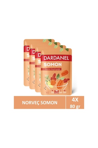 Dardanel Zeytinyağlı Somon Poşet 80 Gr 4 Adet